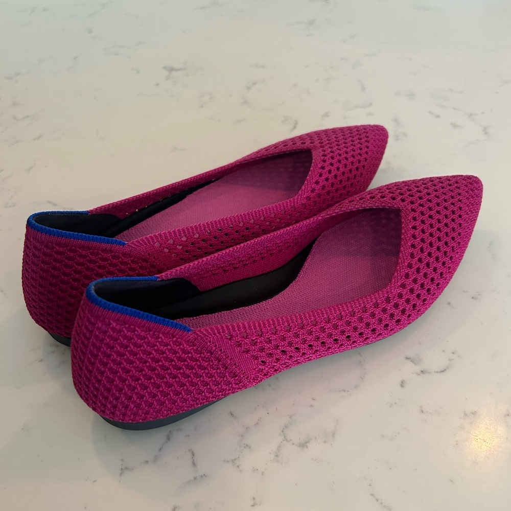 Rothy’s the point II in bramble mesh pink